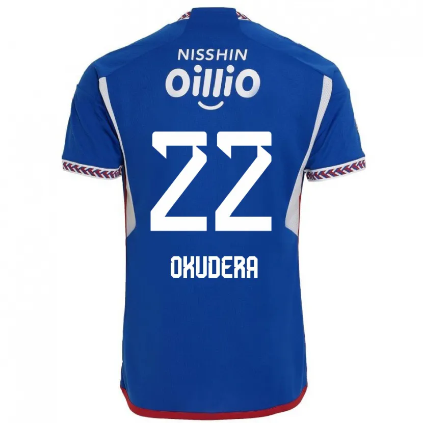 Danxen Kid Minato Okudera #22 Blue White Red Home Jersey 2024/25 T-Shirt