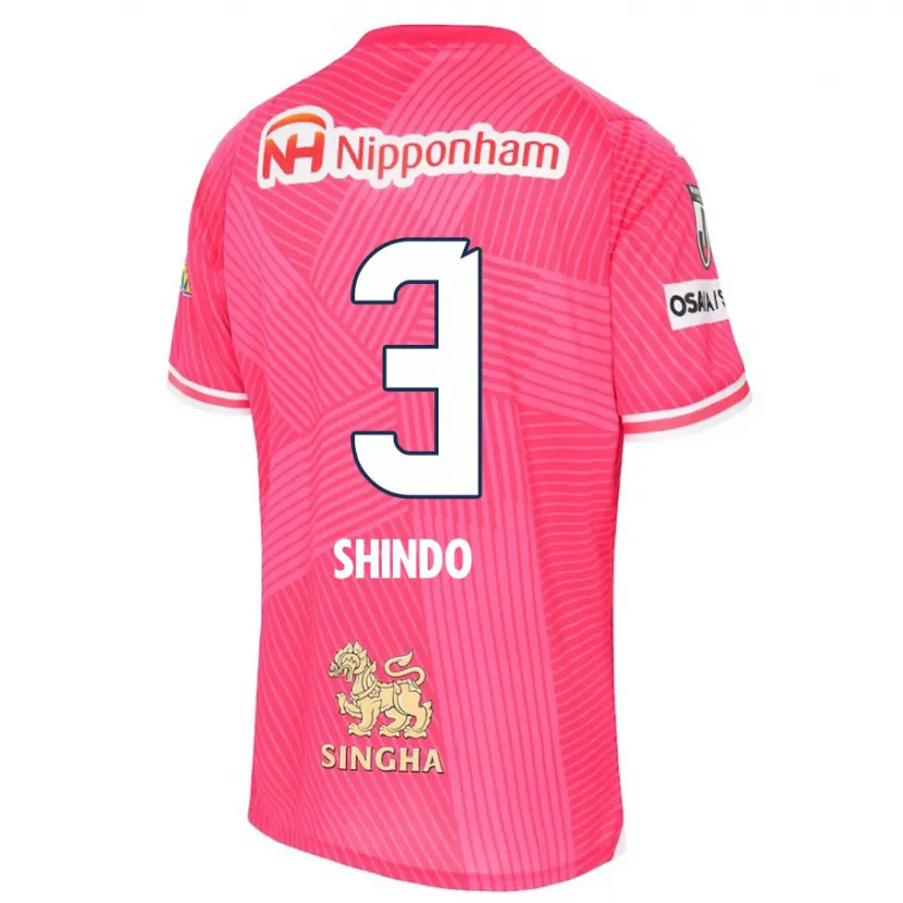 Danxen Kid Ryosuke Shindo #3 Pink White Home Jersey 2024/25 T-Shirt