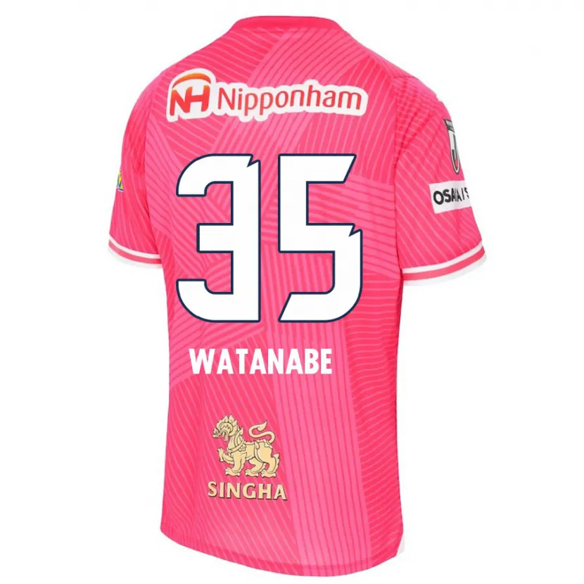 Danxen Kid Ryo Watanabe #35 Pink White Home Jersey 2024/25 T-Shirt