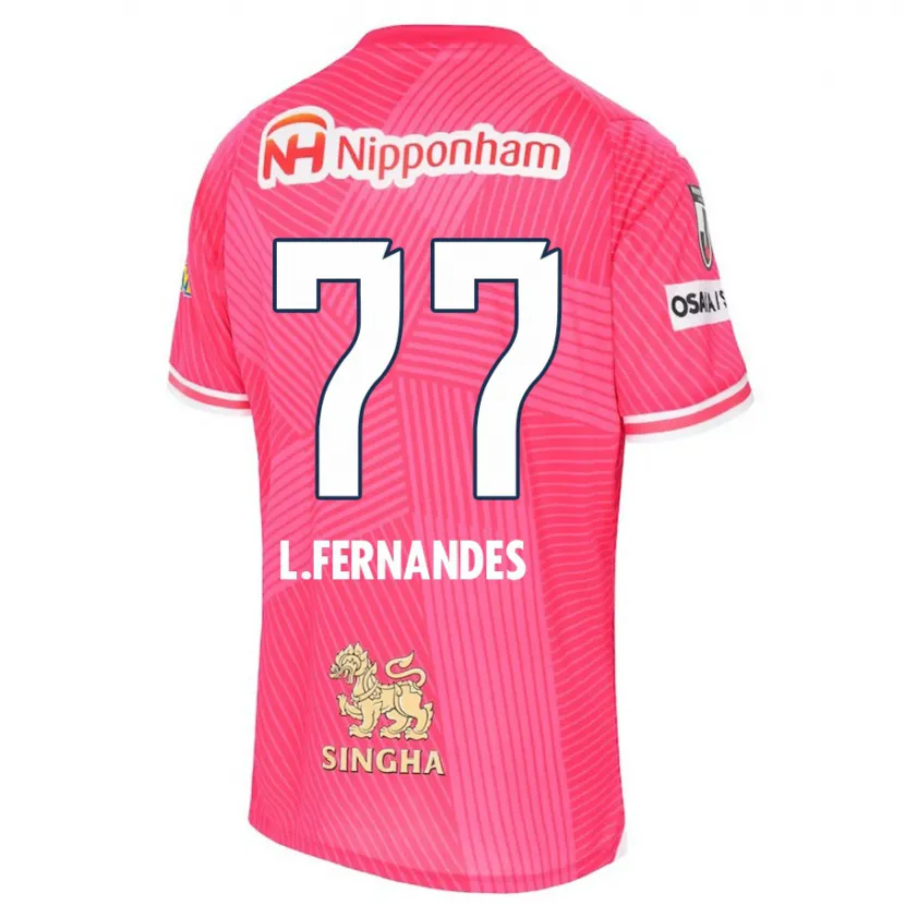 Danxen Kid Lucas Fernandes #77 Pink White Home Jersey 2024/25 T-Shirt