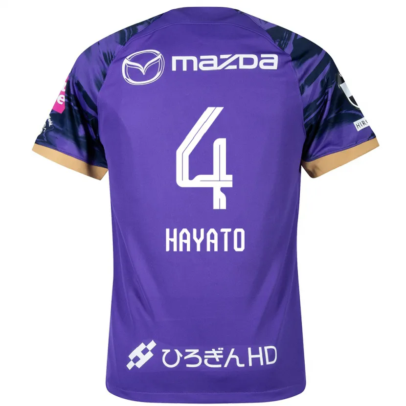 Danxen Kid Hayato Araki #4 Purple White Home Jersey 2024/25 T-Shirt