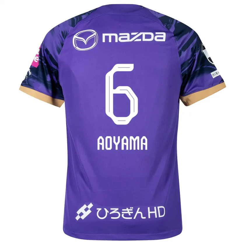 Danxen Kid Toshihiro Aoyama #6 Purple White Home Jersey 2024/25 T-Shirt