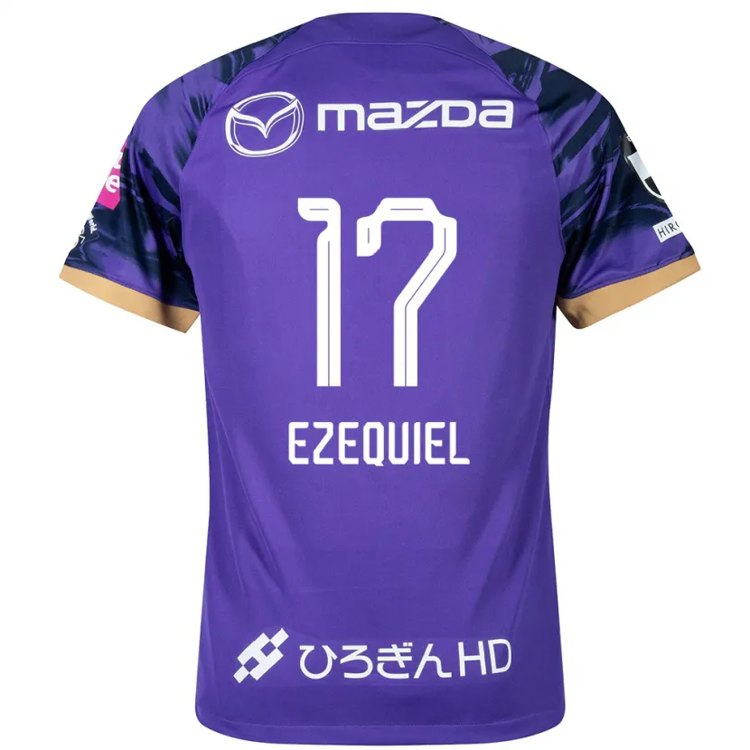 Danxen Kid Ezequiel #17 Purple White Home Jersey 2024/25 T-Shirt