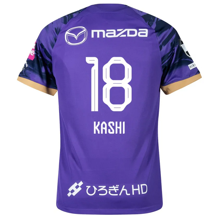 Danxen Kid Yoshifumi Kashiwa #18 Purple White Home Jersey 2024/25 T-Shirt