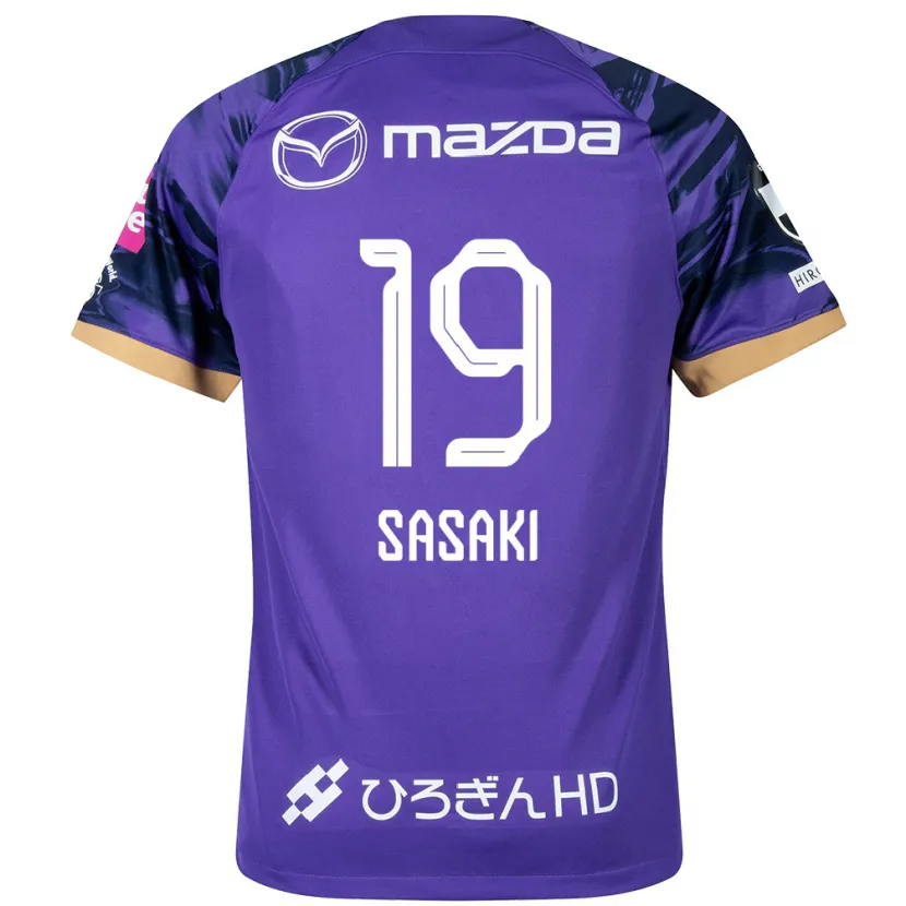 Danxen Kid Sho Sasaki #19 Purple White Home Jersey 2024/25 T-Shirt