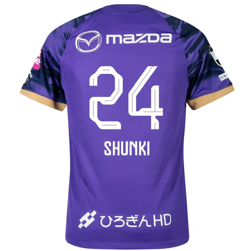 Danxen Kid Shunki Higashi #24 Purple White Home Jersey 2024/25 T-Shirt