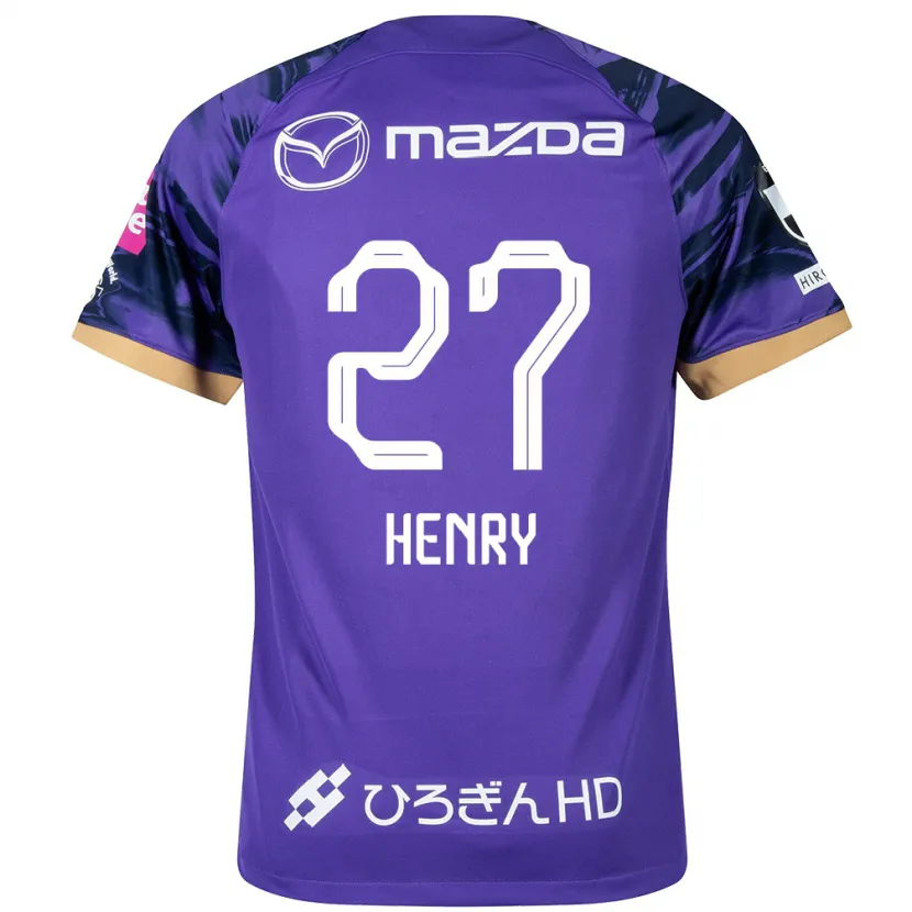 Danxen Kid Osamu Henry Iyoha #27 Purple White Home Jersey 2024/25 T-Shirt