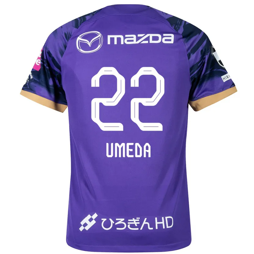 Danxen Kid Taiga Umeda #22 Purple White Home Jersey 2024/25 T-Shirt