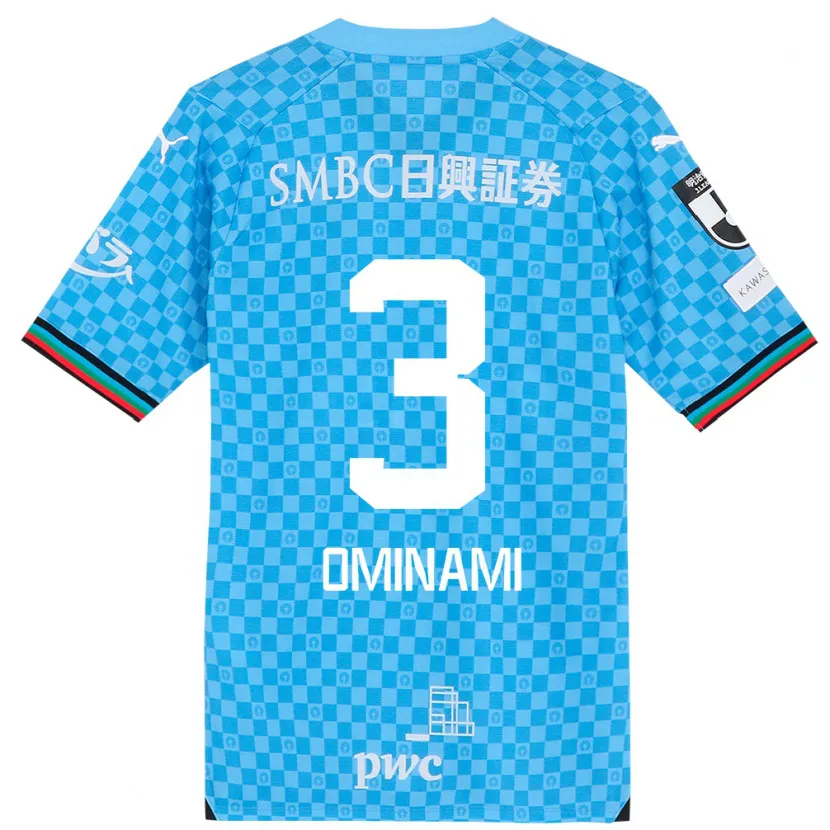 Danxen Kid Takuma Ominami #3 Azure Blue Home Jersey 2024/25 T-Shirt