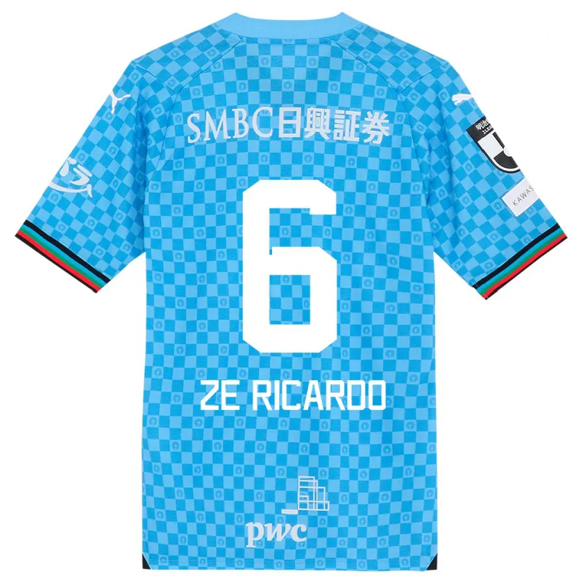 Danxen Kid Zé Ricardo #6 Azure Blue Home Jersey 2024/25 T-Shirt