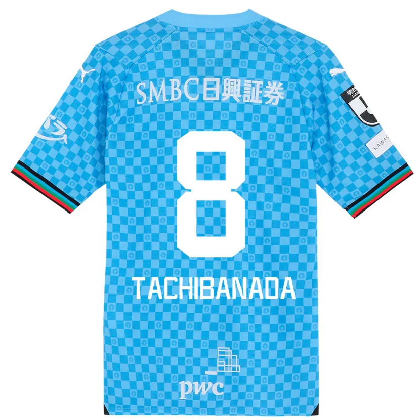 Danxen Kid Kento Tachibanada #8 Azure Blue Home Jersey 2024/25 T-Shirt