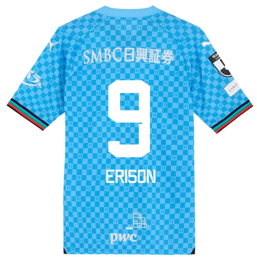 Danxen Kid Erison #9 Azure Blue Home Jersey 2024/25 T-Shirt