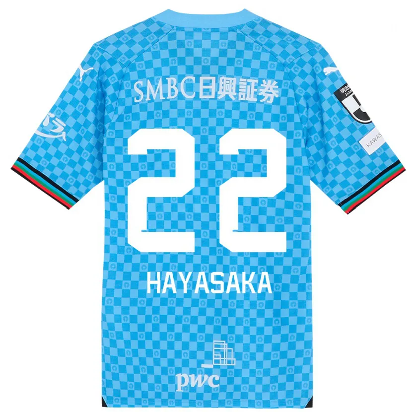 Danxen Kid Yuki Hayasaka #22 Azure Blue Home Jersey 2024/25 T-Shirt