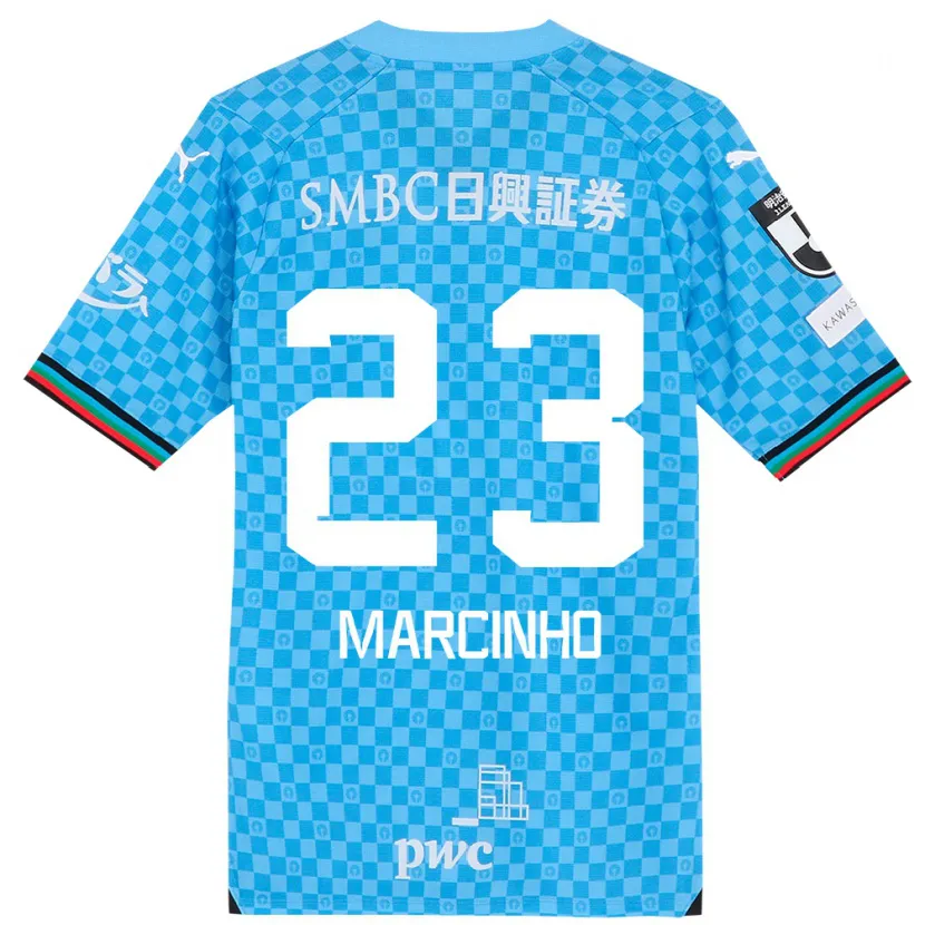 Danxen Kid Marcinho #23 Azure Blue Home Jersey 2024/25 T-Shirt