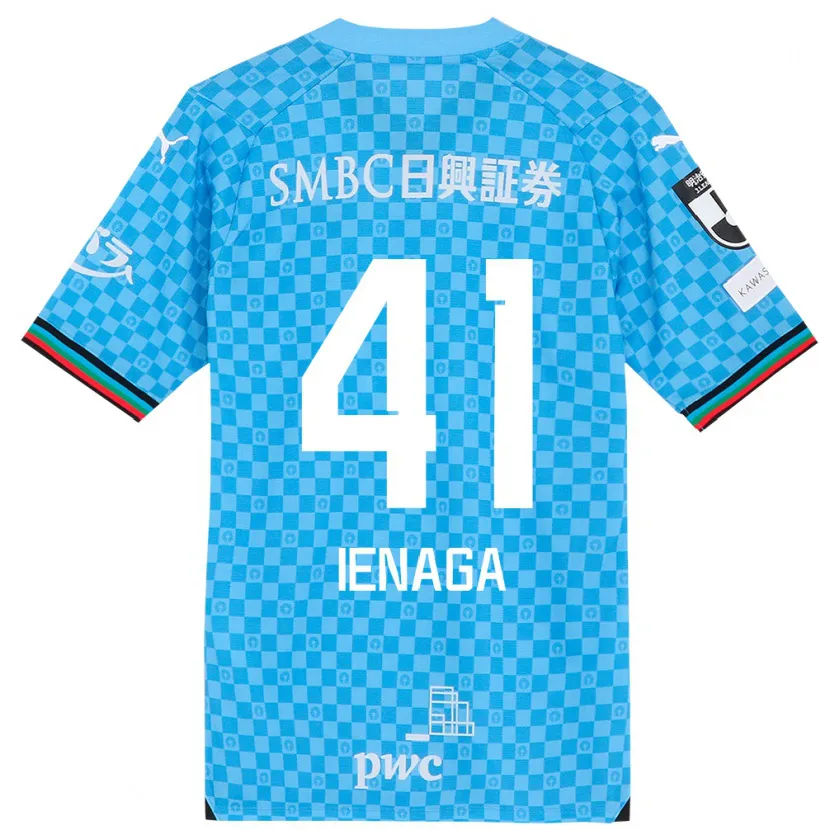 Danxen Kid Akihiro Ienaga #41 Azure Blue Home Jersey 2024/25 T-Shirt