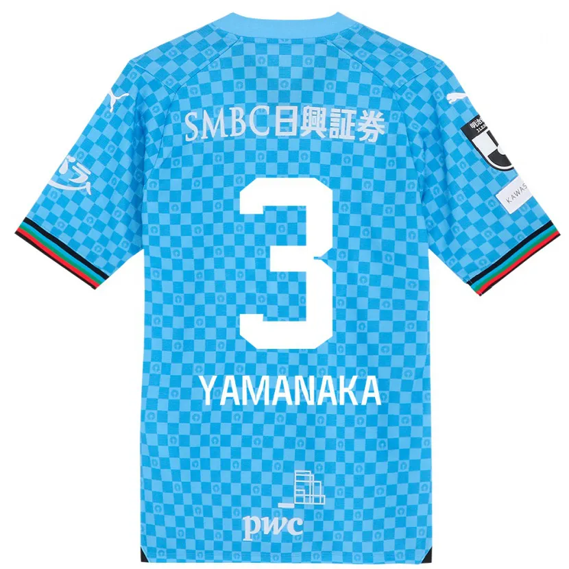 Danxen Kid Daiki Yamanaka #3 Azure Blue Home Jersey 2024/25 T-Shirt