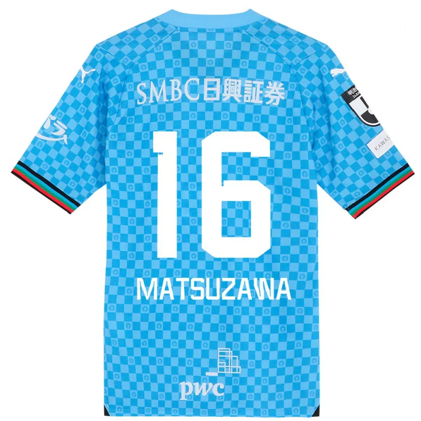 Danxen Kid Naoto Matsuzawa #16 Azure Blue Home Jersey 2024/25 T-Shirt