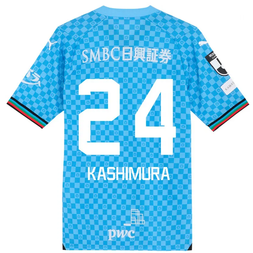 Danxen Kid Ryota Kashimura #24 Azure Blue Home Jersey 2024/25 T-Shirt