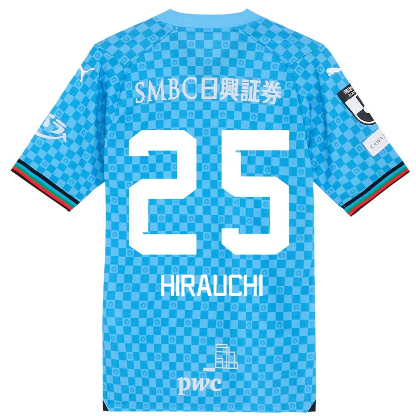 Danxen Kid Issei Hirauchi #25 Azure Blue Home Jersey 2024/25 T-Shirt