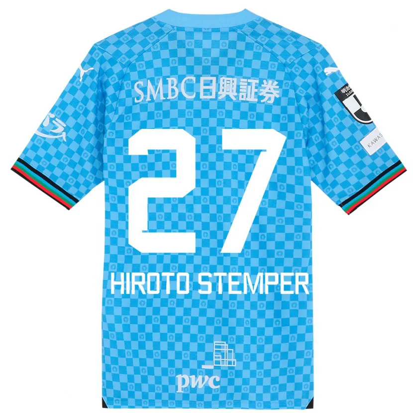 Danxen Kid Luka Hiroto Stemper #27 Azure Blue Home Jersey 2024/25 T-Shirt