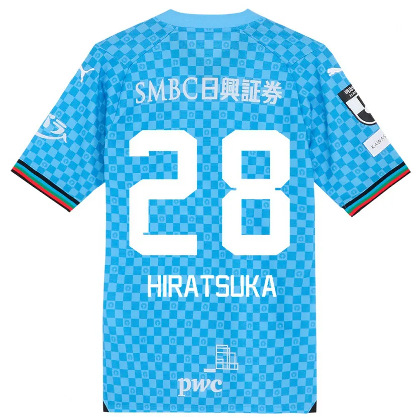 Danxen Kid Hayato Hiratsuka #28 Azure Blue Home Jersey 2024/25 T-Shirt