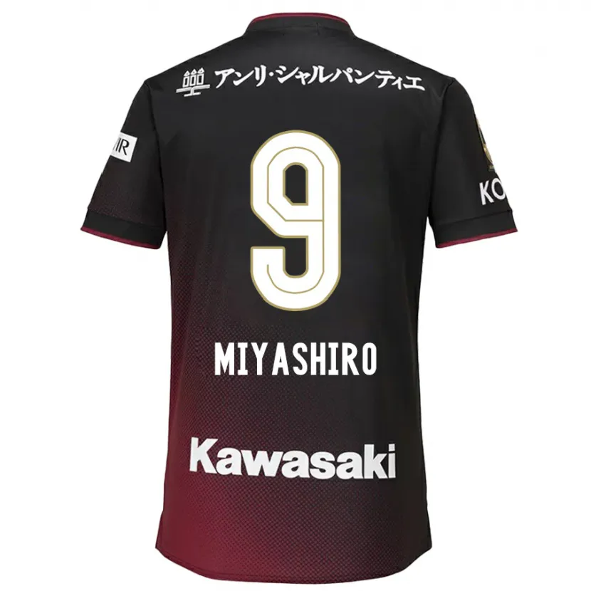 Danxen Kid Taisei Miyashiro #9 Black Red Home Jersey 2024/25 T-Shirt