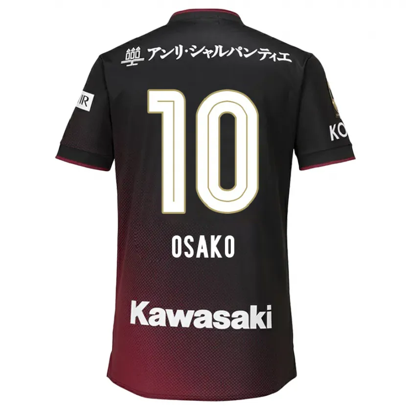 Danxen Kid Yuya Osako #10 Black Red Home Jersey 2024/25 T-Shirt