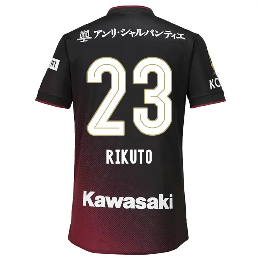 Danxen Kid Rikuto Hirose #23 Black Red Home Jersey 2024/25 T-Shirt