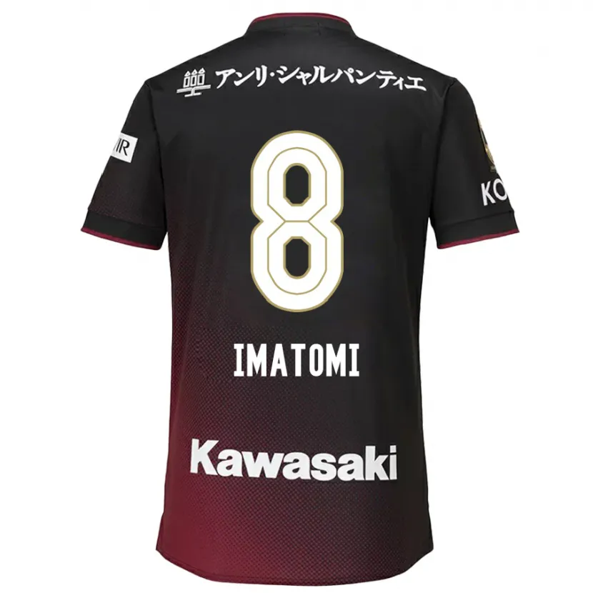 Danxen Kid Teruya Imatomi #8 Black Red Home Jersey 2024/25 T-Shirt