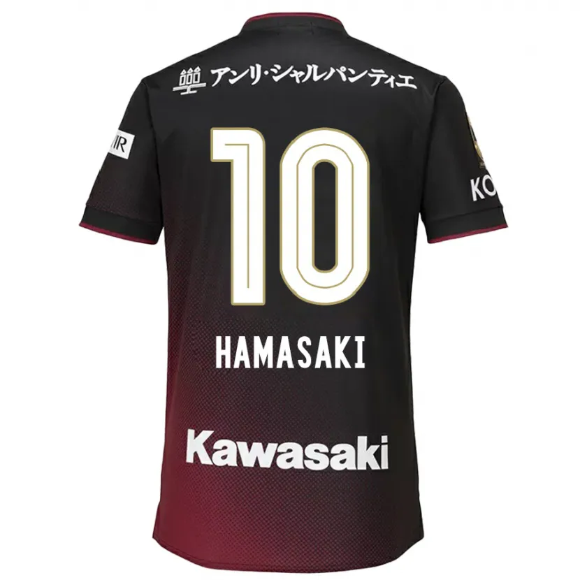 Danxen Kid Kento Hamasaki #10 Black Red Home Jersey 2024/25 T-Shirt