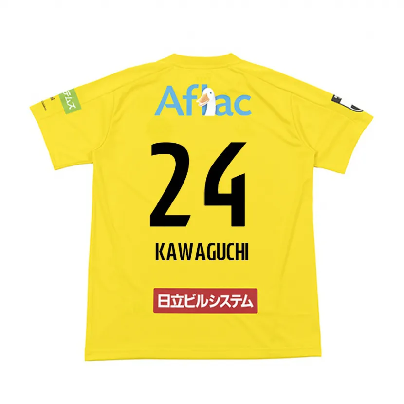 Danxen Kid Naoki Kawaguchi #24 Yellow Black Home Jersey 2024/25 T-Shirt