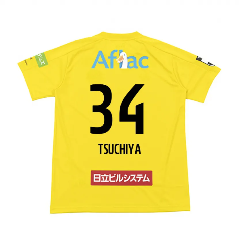 Danxen Kid Takumi Tsuchiya #34 Yellow Black Home Jersey 2024/25 T-Shirt