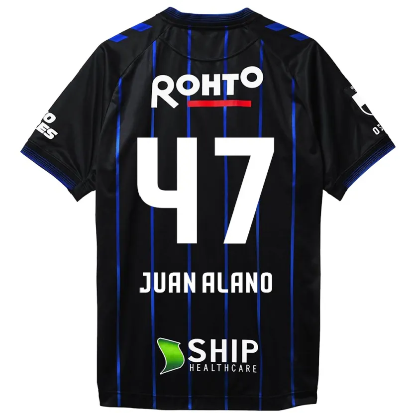 Danxen Kid Juan Alano #47 Black Blue Home Jersey 2024/25 T-Shirt