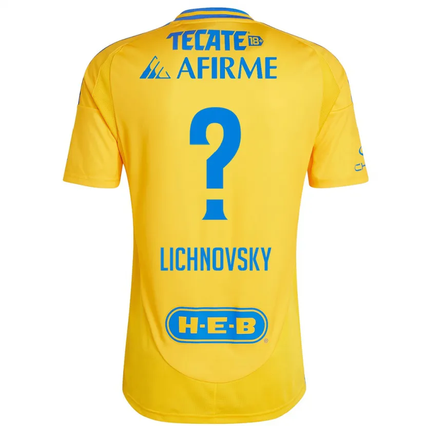 Danxen Kid Igor Lichnovsky #0 Gold Yellow Home Jersey 2024/25 T-Shirt