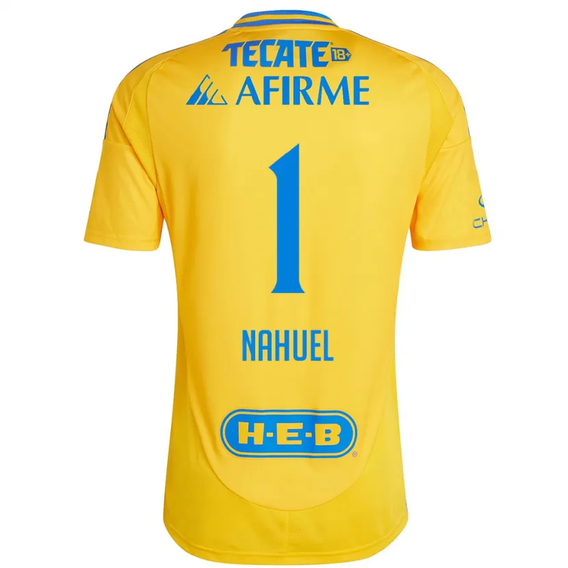 Danxen Kid Nahuel Guzmán #1 Gold Yellow Home Jersey 2024/25 T-Shirt