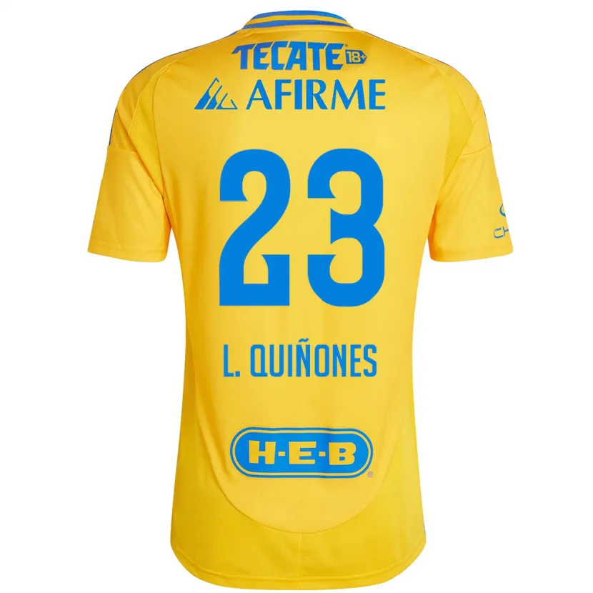 Danxen Kid Luis Quiñones #23 Gold Yellow Home Jersey 2024/25 T-Shirt