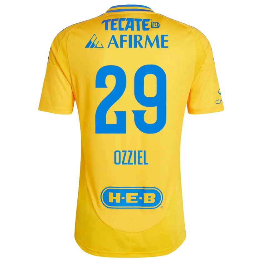 Danxen Kid Ozziel Herrera #29 Gold Yellow Home Jersey 2024/25 T-Shirt