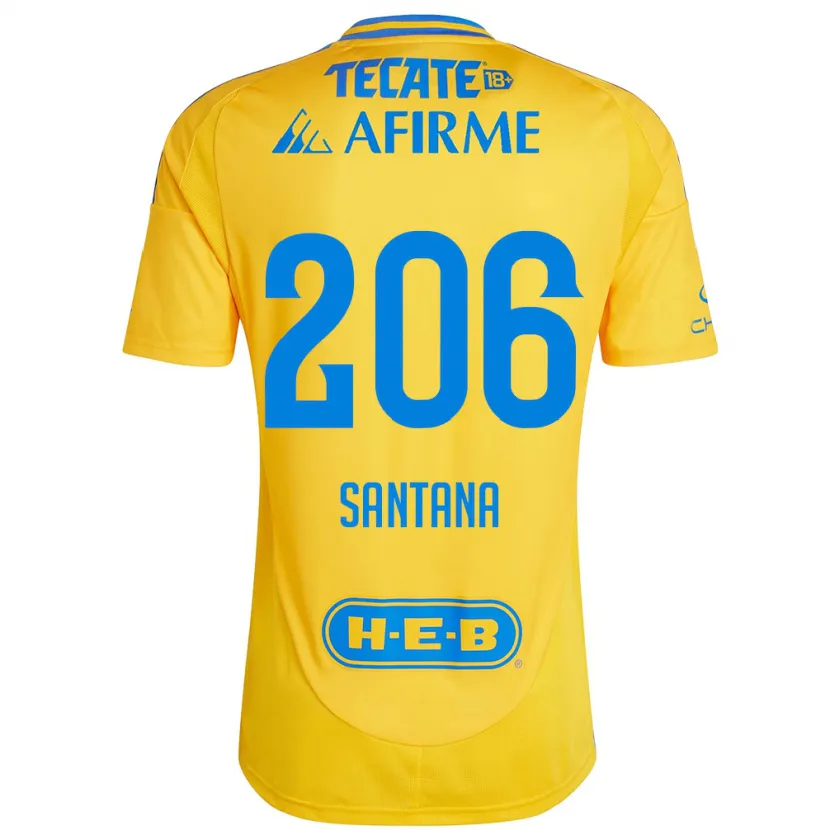 Danxen Kid Joel Santana #206 Gold Yellow Home Jersey 2024/25 T-Shirt