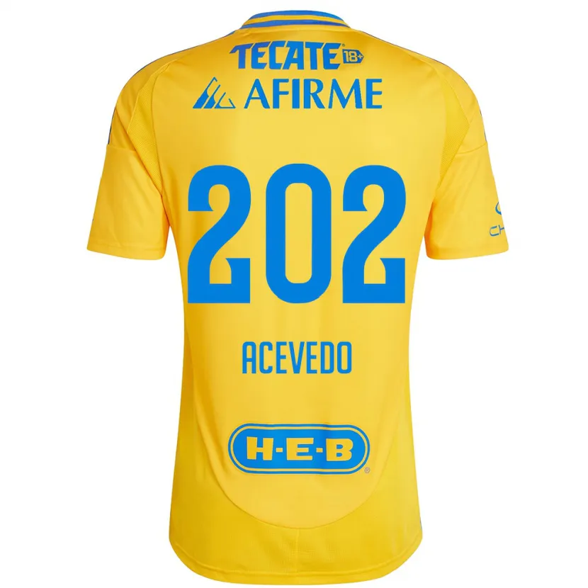 Danxen Kid José Acevedo #202 Gold Yellow Home Jersey 2024/25 T-Shirt