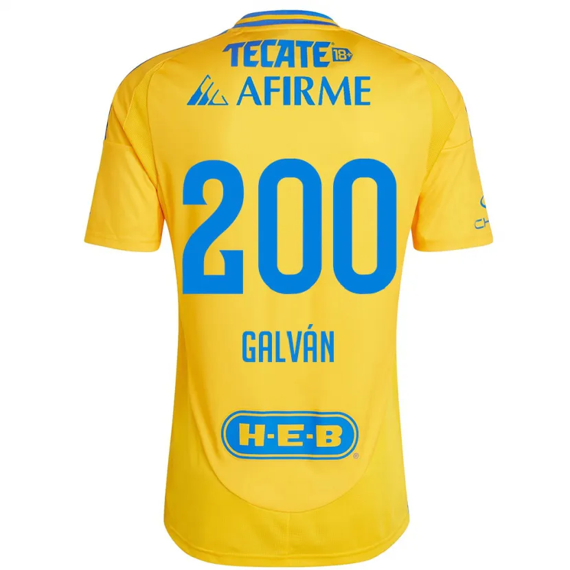 Danxen Kid Isaias Galván #200 Gold Yellow Home Jersey 2024/25 T-Shirt