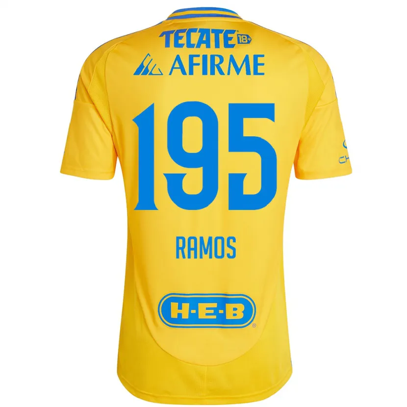 Danxen Kid Rodrigo Ramos #195 Gold Yellow Home Jersey 2024/25 T-Shirt