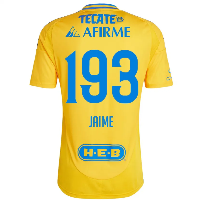 Danxen Kid Kenneth Jaime #193 Gold Yellow Home Jersey 2024/25 T-Shirt