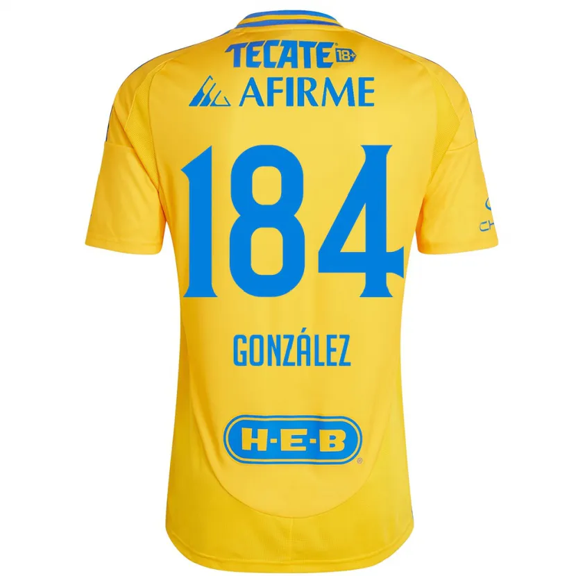 Danxen Kid Erick González #184 Gold Yellow Home Jersey 2024/25 T-Shirt