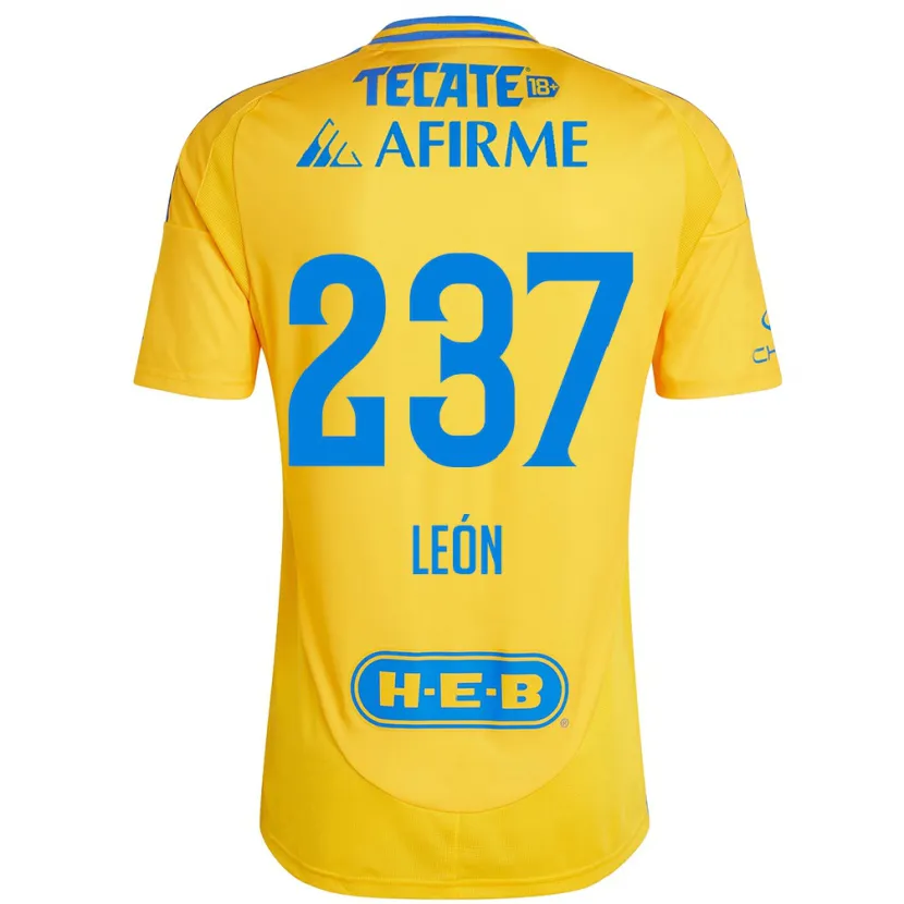 Danxen Kid Gabriel León #237 Gold Yellow Home Jersey 2024/25 T-Shirt