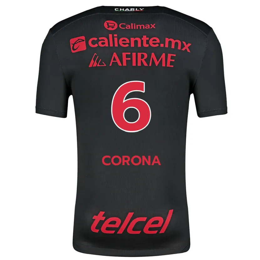 Danxen Kid Joe Corona #6 Black Red Home Jersey 2024/25 T-Shirt