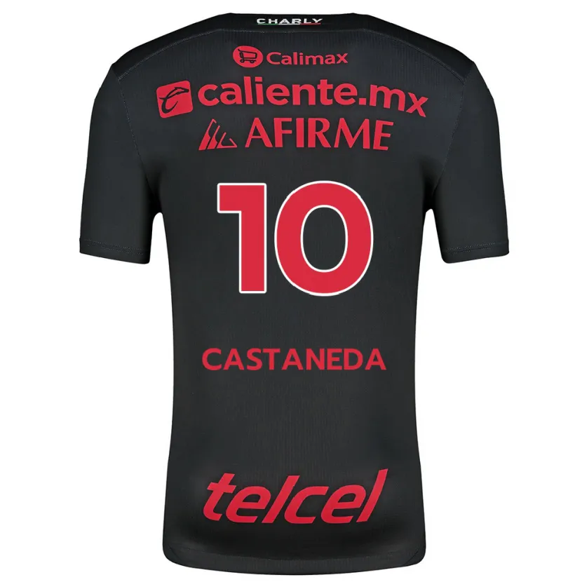 Danxen Kid Kevin Castañeda #10 Black Red Home Jersey 2024/25 T-Shirt