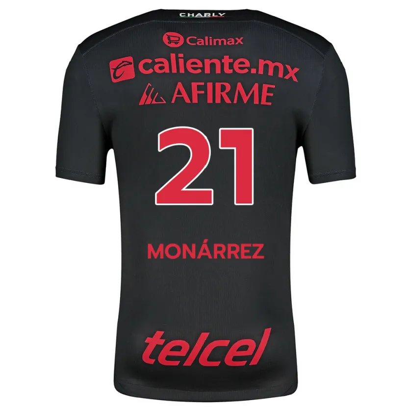 Danxen Kid Fernando Monárrez #21 Black Red Home Jersey 2024/25 T-Shirt