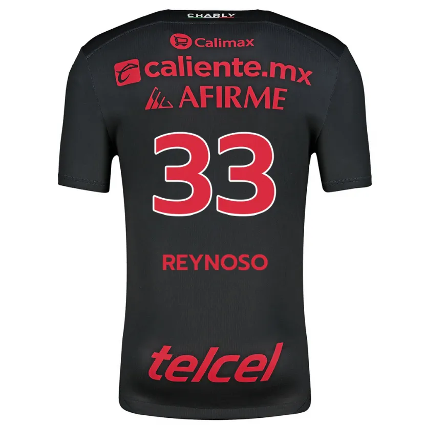 Danxen Kid Emanuel Reynoso #33 Black Red Home Jersey 2024/25 T-Shirt