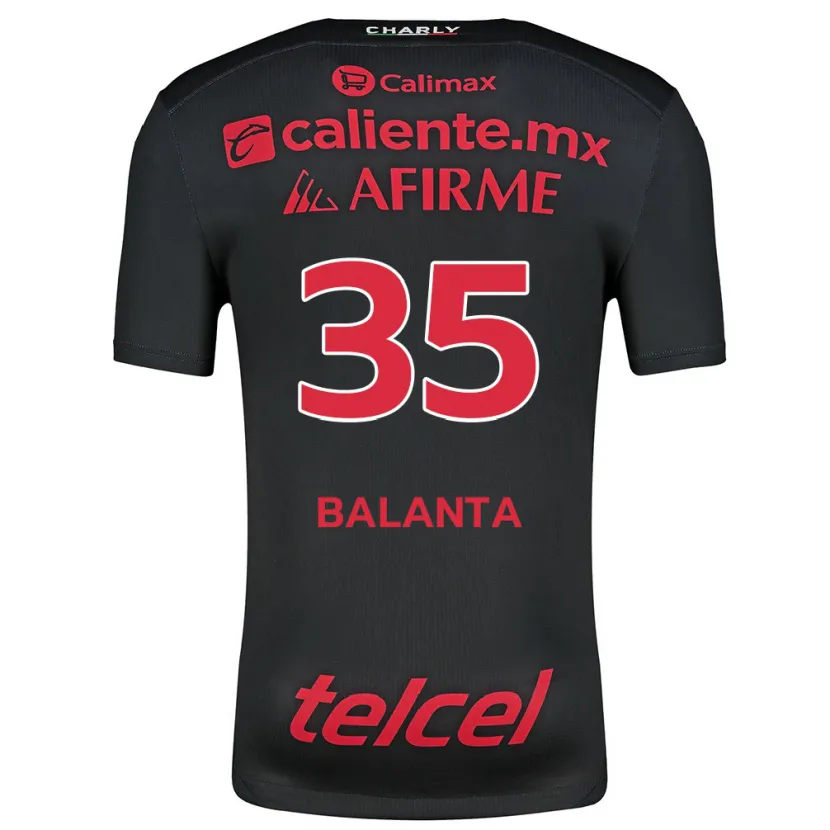 Danxen Kid Kevin Balanta #35 Black Red Home Jersey 2024/25 T-Shirt