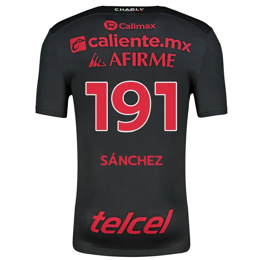 Danxen Kid Diego Sánchez #191 Black Red Home Jersey 2024/25 T-Shirt